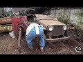 Rescuing a 1950 Willys Jeep from a collapsed barn