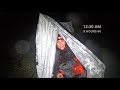 9 Hour Emergency Survival Shelter in Extreme Wet Conditions (Grim)