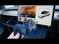 How to connect up wired USB game controllers in a Tesla Model 3/Y