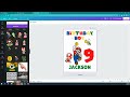 Design a Super Mario Kids Birthday Shirt in Canva