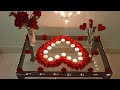 Valentine day decoration ideas/surprise Room Decoration Ideas At Home / Anniversary Decoration Ideas