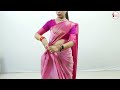Banarasi silk saree draping tutorial step by step | Sari draping in easy steps | Sari draping guide