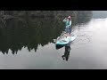 Eel Lake SUP by drone.