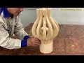 Skillful Carpentry Techniques Of Vietnamese Carpenters - Unique Design Ideas Very Fancy Round table