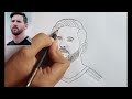 Drawing Football Players Messi | How to draw Messi step by step easy