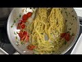 Awesome Peperoncino Pasta I Learned from an Italian Chef | Savory Tomato Deliciousness!