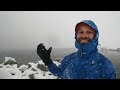 BRUTAL BLISS SNOWSTORM CAMP ASMR - Helvellyn UK Wild Camping with a Dog