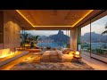 Relax To Jazz Music In A Cozy Bedroom With A Serene City View 🌆 Smooth Piano Jazz