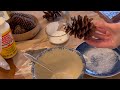 Making Easy German Glitter Glass Pinecone Ornaments || 🌲Christmas 2022