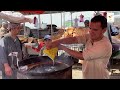 Snow day  Street food In  Kabul Afghanistan