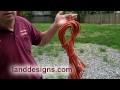 Coil Extension Cord & Rope - Hanger Built In!