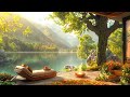 🍃 Cozy Porch Ambience with Smooth Piano Jazz Music: Gentle Sunlight in the Morning for Work, Study