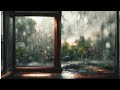 Relaxing Rain Sounds Outside Window - Soothing Rainstorm Ambience for Sleep and Study |