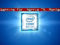 Intel core 8th gen logo during the EAS alarm (FAKE)