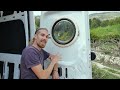 HOW TO (NOT) INSTALL PORTHOLE WINDOWS IN A CAMPER VAN! | Van Conversion in Spain