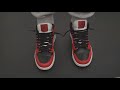 HOW TO LACE NIKE AIR JORDAN 1 LOOSELY (THE BEST WAY)
