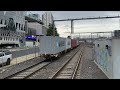 Railfirst VL357 & Qube G532 Passes Through Southern Cross Station from Maryvale - Low Note Horn Show