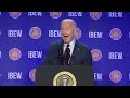 Watch again: Biden delivers remarks at union conference