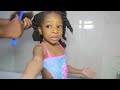 Toddler 4c Hair Wash Day Routine | Kid Friendly Tutorial for Easy Detangling + Moisturized Curls!