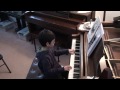 Student Playing piano