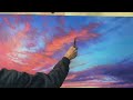 How to paint a SUNSET SKY like a pro [oil painting demo]