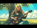 Relaxing Medieval Music + Bird Sounds - Mythical Bard Ambience, Healing Sunny day Music