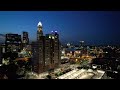 Uptown Charlotte @ Sunset (Drone Video-4k)