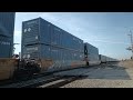 Fast Moving BNSF 4255 outside of Verona IL