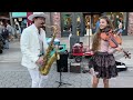 L'Amour Toujours - Karolina Protsenko (feat. Daniele Vitale) - Violin and Sax Street Performance
