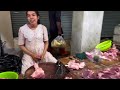 Cambodian Street Food Tour - Delicious Fruits, Cake, Pork, Fish, Vegetables @ Phnom Penh Market