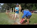 How to Set and Plumb(Level) Fence Posts | Wood Fence