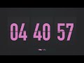 5 Hours Countdown Flip Clock Timer / Simple Beeps 💕🖤