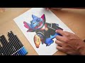 Drawing Vampire Stitch (Disney) Time-lapse | JMZ Illustrations