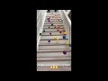 Dropping dem balls of the stairs