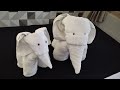 Towel Elephants - How to Make elephants Using Towel | Towel animals | Towel folding design