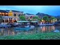 you’re walking along a river at twilight in an ancient town | Nature Sounds (water sounds for sleep)