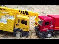 Collection funny videos toy police car dump truck construction vehicles