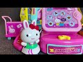 4 Minutes Satisfying with Unboxing Pink Rabbit Supermarket cashier ASMR | Review Toy