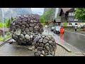 Lauterbrunnen, Switzerland 4K - Walking in the rain in the most beautiful Swiss village