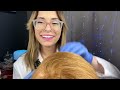 ASMR Doctor Scalp & Lice Check Inspection Exam Roleplay Medical Examination, Glove Sounds, Massage