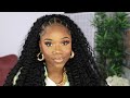 CRISS CROSS HAIRSTYLE WITH CURLY CROCHET HAIR (NO TANGLE) | PROTECTIVE STYLE | CHEV B.