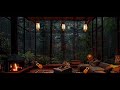 Escape Stress with ASMR Rainfall in a Cozy Room | Music for Deep Sleep