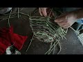 Making a Basket From Coppiced Hazel and Bramble Stems
