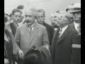Albert Einstein arrives for the first time in America, 1930!