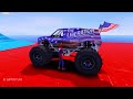 GTA V SPIDERMAN 2, GODZILLA x KONG Epic New Stunt Race For Car Racing Challenge by Trevor