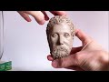 Sculpting a Classical Ancient Greek Sculpture in Clay - @celinesculpts