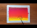 Sunset Oil Pastel Drawing || Oil Pastel Painting || Step By Step Drawing