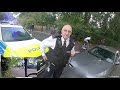 Mercedes road rage driver nudges Mikey, then gets instant carma from the police