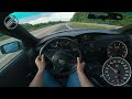 BMW 545i E60 4.4 V8 333 PS Top Speed Drive German Autobahn No Speed Limit POV