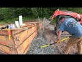 Digging a garage foundation